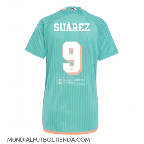 Camiseta Inter Miami Luis Suarez #9 Tercera Equipación Replica 2024-25 para mujer mangas cortas